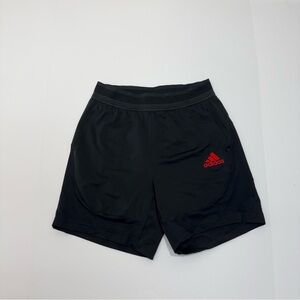 Adidas Black and Red Heat Ready Shorts Boys Large